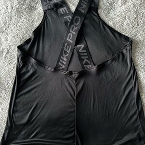 Nike Black Cross-Back Training Dri-fit Tank Top